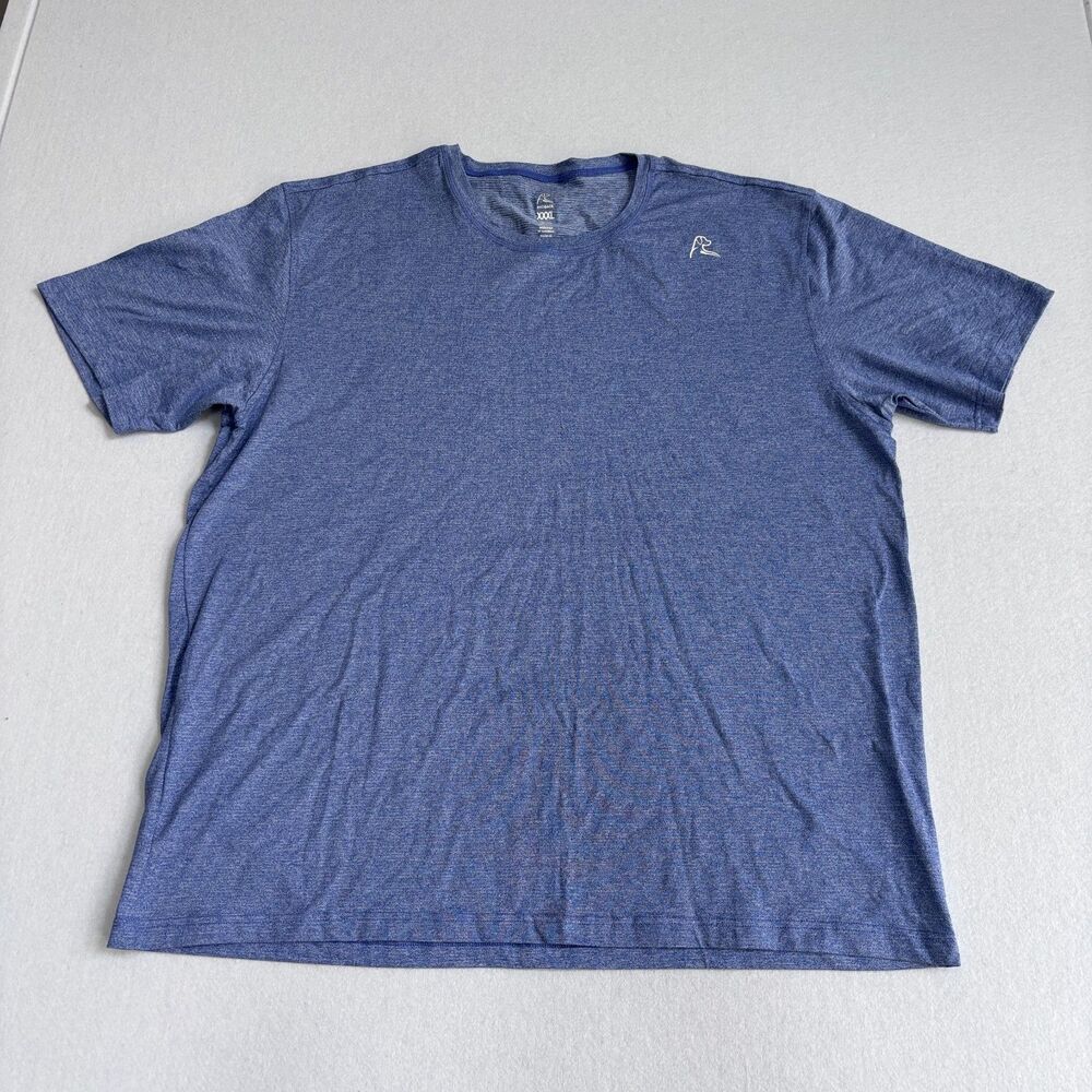 Rhoback Blitz Tech Performance Tee Shirt Mens XXXL 3XL Blue Short Sleeve Stretch